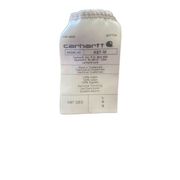 Carhartt Men's Tan Loose Fit Heavyweight Short Sleeve Pocket T-Shirt Size Large - Picture 4 of 15